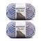 Bernat Blanket Dappled Shadows Yarn - 2 Pack of 300g/10.5oz - Polyester - 6 Super Bulky - 220 Yards - Knitting/Crochet
